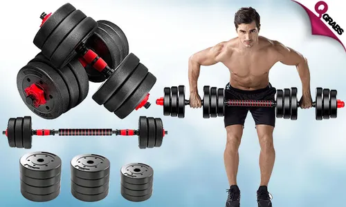 Home Gym: 20kg Dumbbell/Barbell Set!